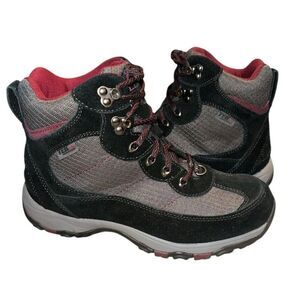 L.L. Bean‎ TEK 2.5 Waterproof Primaloft Mid Hiking Boots Black Suede Women's 9 W